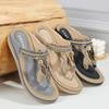 Sandals For Woman Summer Shoes Women'S Slip On Flat Sandal With Comfortable And Cushioned Insoles Holiday Casual Beach Shoe