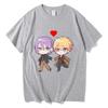 Ruikasa T-Shirt Mode Herren Kawaii Cartoon Rui Kamishiro Tsukasa Tenma T-Shirt Unisex Valentinstag Paar Baumwolle T-Shirts Geschenk