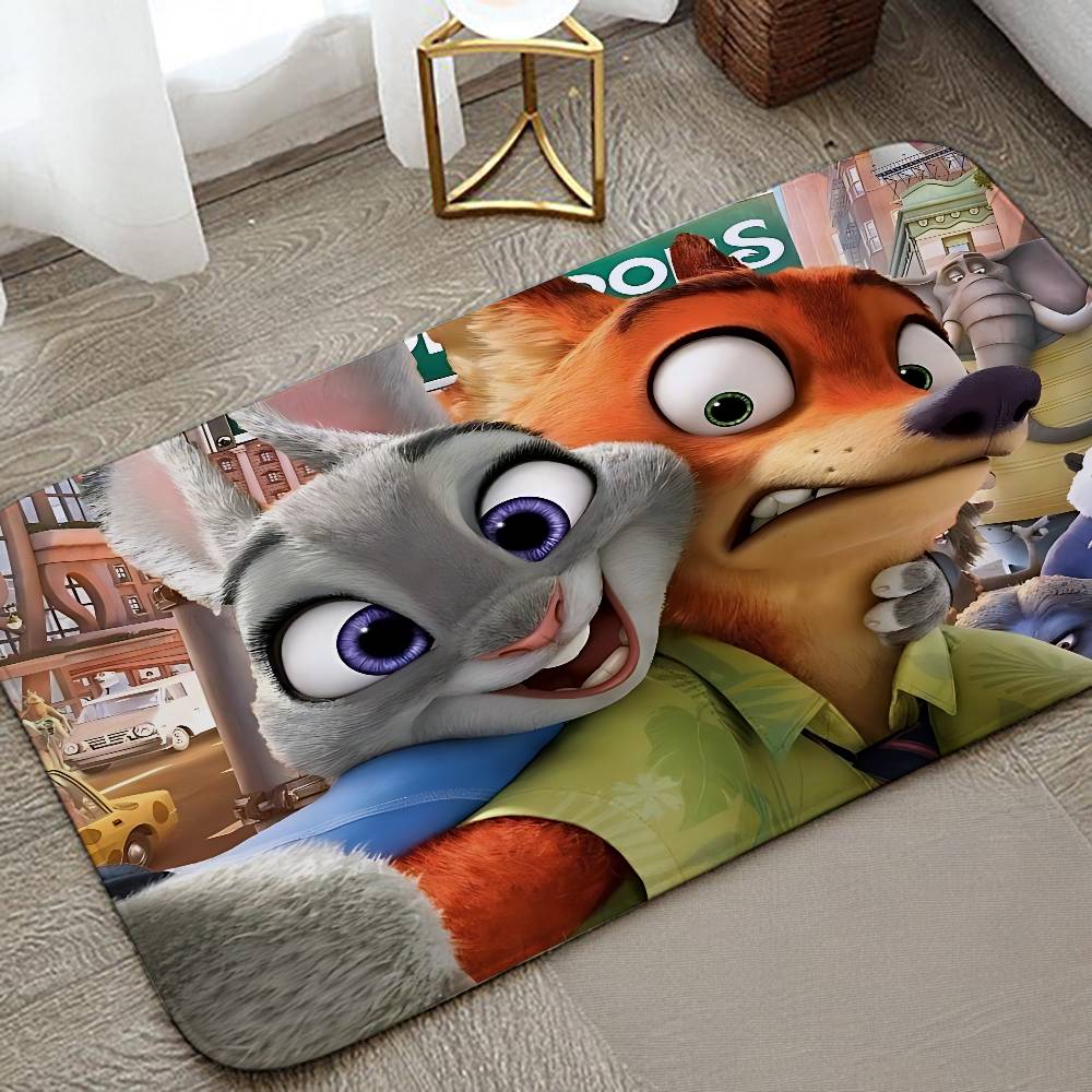 Cartoon C-Zootopia-A Floor Mat Living Room Rug For Bedroom Welcome Mat Outdoor Rug