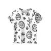 Children's Easter Printed Round Neck Short Sleeved Casual T-shirt