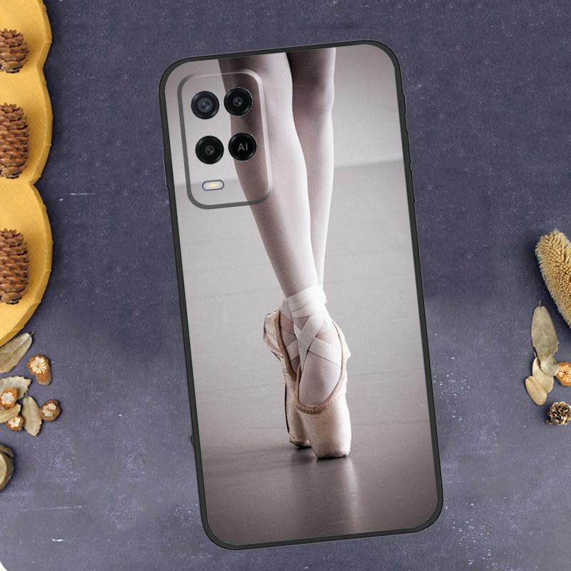 Ballet Shoes Phone Case For Oppo A40 A60 A80 A78 A98 A18 A38 A58 A74 A94 A54 A16 A76 A96 A15 A17 A77 A57S