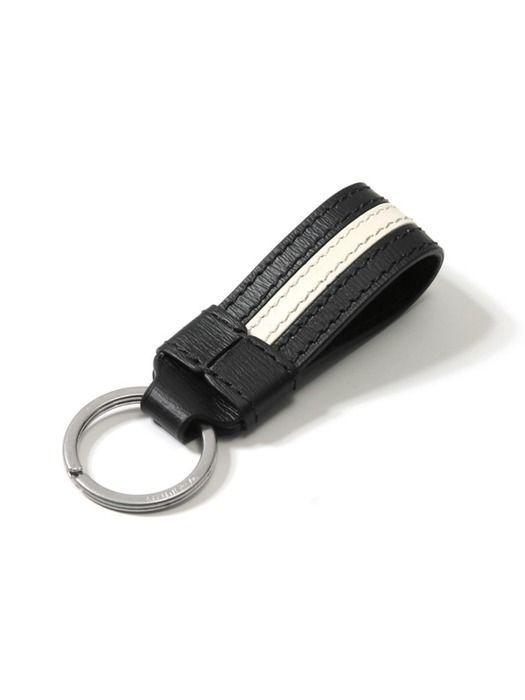 BALLY Logo Three Stripes RBNSTR KEYFOB U901P 6304903 Keyring