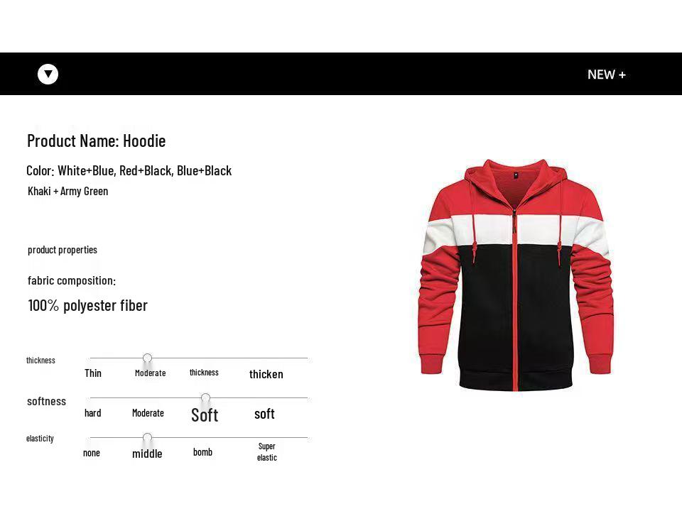 2025 Trendy volný pánský kardigan s kapucí nadměrné velikosti - Sportovní evropský americký jarní/podzimní ležérní bunda