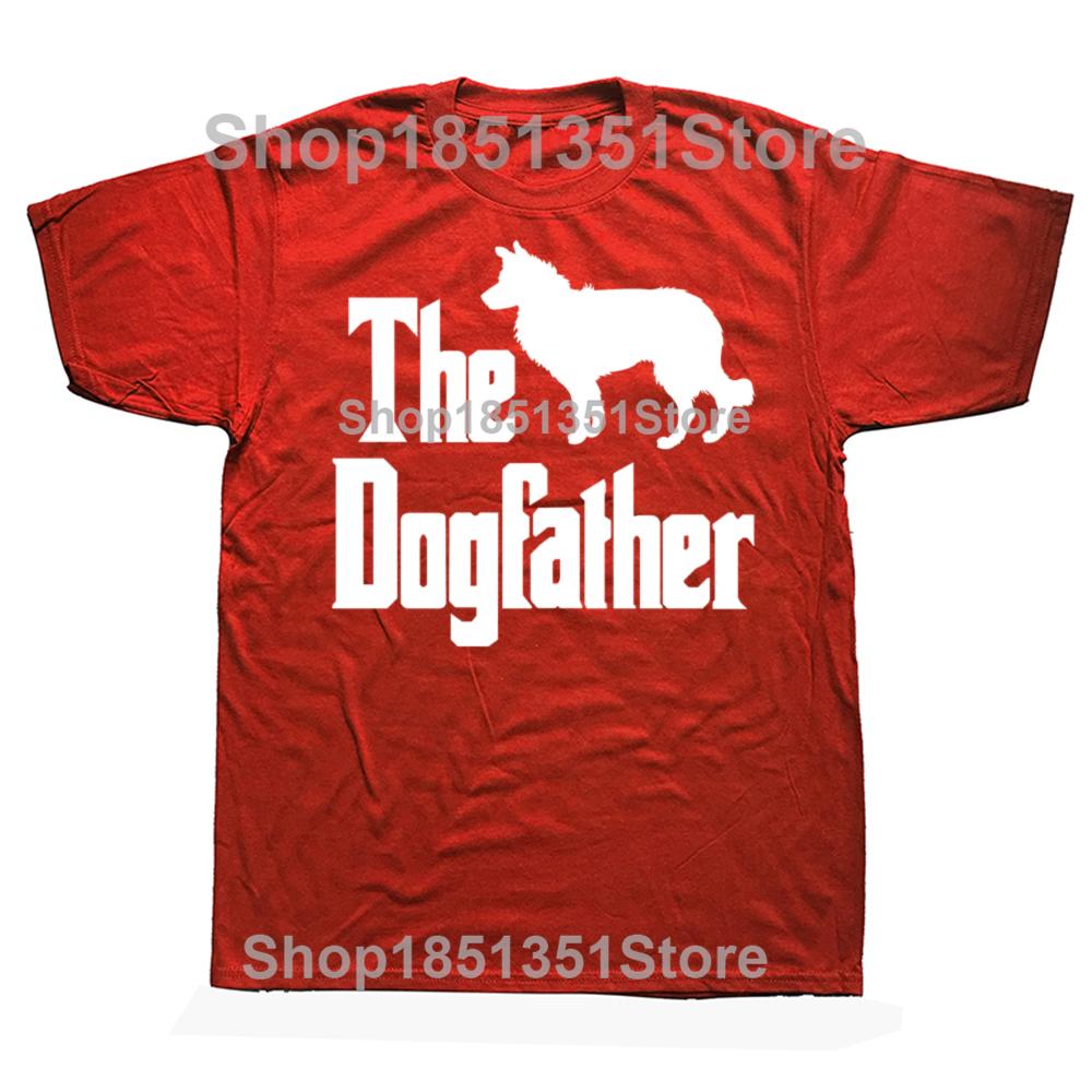 

Funny The Dogfather Border Collie Dog Graphic Tshirts Men Womens Fashion Casual Tshirt 100 Cotton Loose Oversized T Shirt S