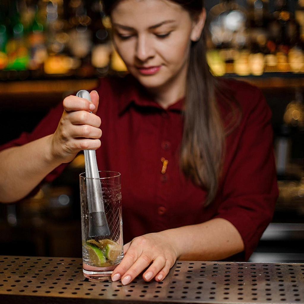 Bartending Lemon Bartending Stick Crushed Ice Hammer Cocktail Crushed Stick Bar Wine Set Stainless Steel Pounding Popsicle Set