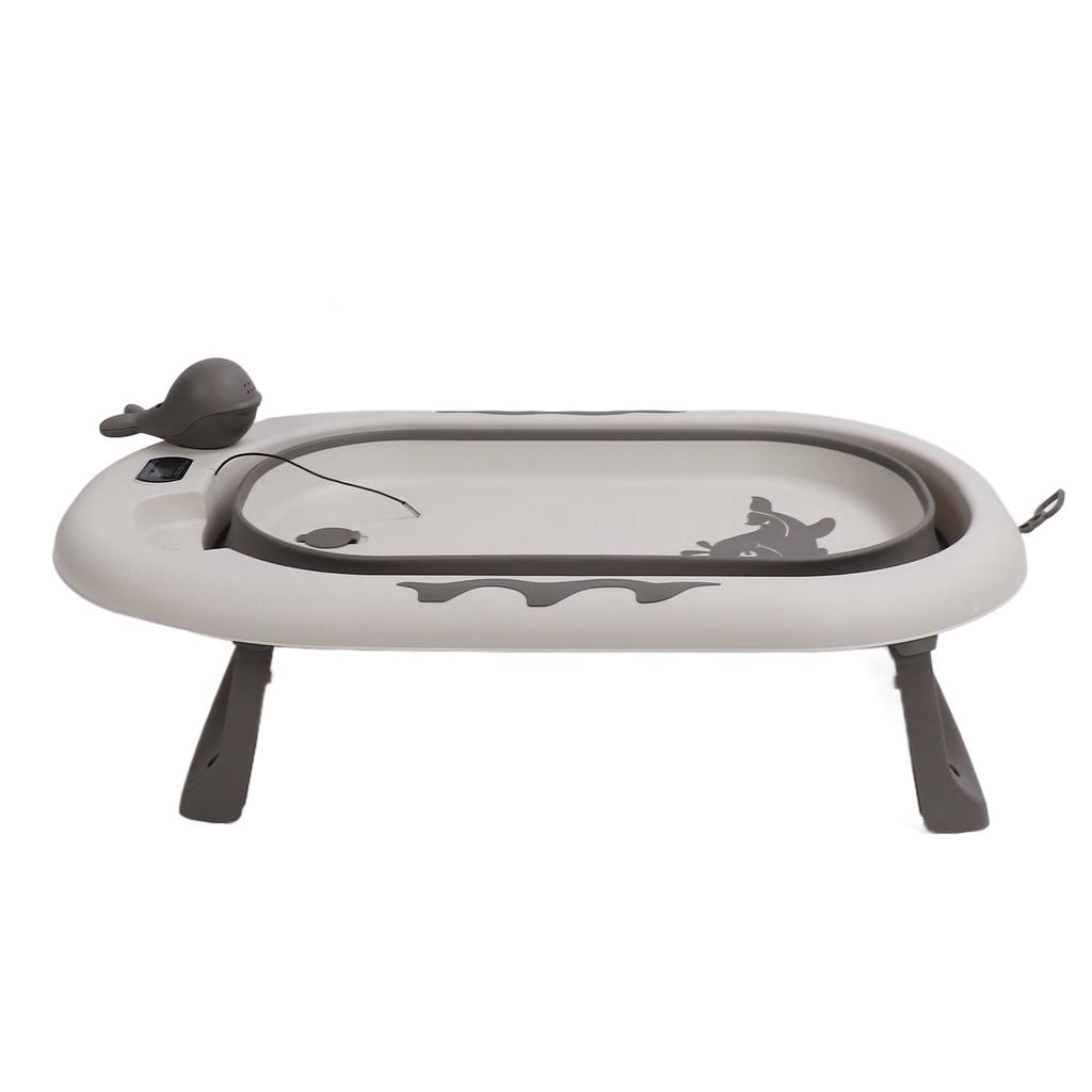 Baby Badewanne Faltbare Baby Temperaturfühlende Badewanne Faltbarer Verdickter Sitz Liege Badeeimer