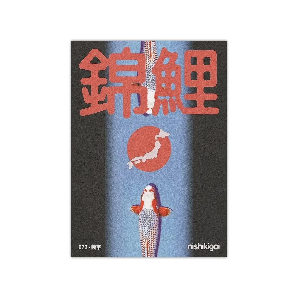 1PC Frameless Japanese Vintage Koi HD Posters Canvas Painting Classic Abstract Print Wall Art for Home Bedroom Living Room Decor