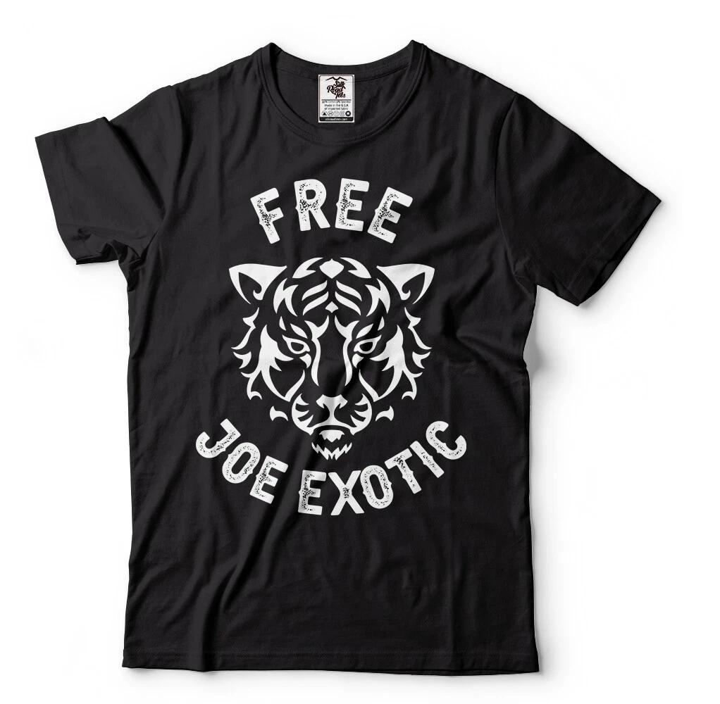 Free Joe Exotic Tiger King Exotic Animal Park Tiger T-T-shirt XL