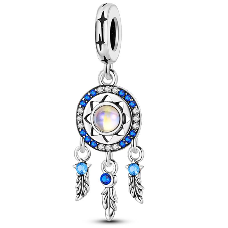 Copper Colorful Dreamcatcher Charms Pendants Fit Original Bracelets Exquisite Diy Birthday Jewelry Gift