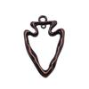 Irregular Oval Frame Connectors Moon Hammered Texture Links For Earring Making