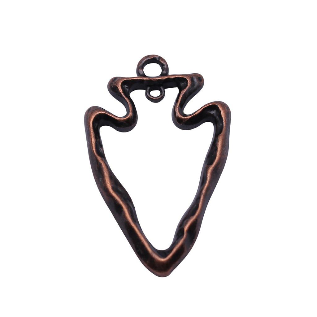 Irregular Oval Frame Connectors Moon Hammered Texture Links For Earring Making