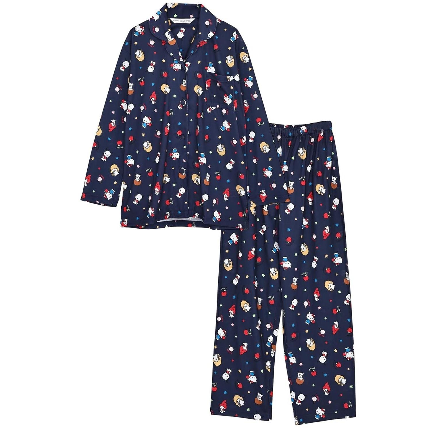 Kaitakufamily Sanrio Characters Ladies Roomwear Pajamas Shirt Long Sleeve Spring Autumn