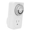 Mechanical Timer Socket 24 Hour 48 Switch Options Plug in Mechanical Timer with Child Lock for Indoor US Plug