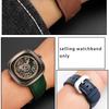 Rindsleder-Armband für Sevenfriday Uhr T1 T2 T3 Serie Uhrenarmband 26mm Herrenarmband Armband Zubehör braun grünes Armband