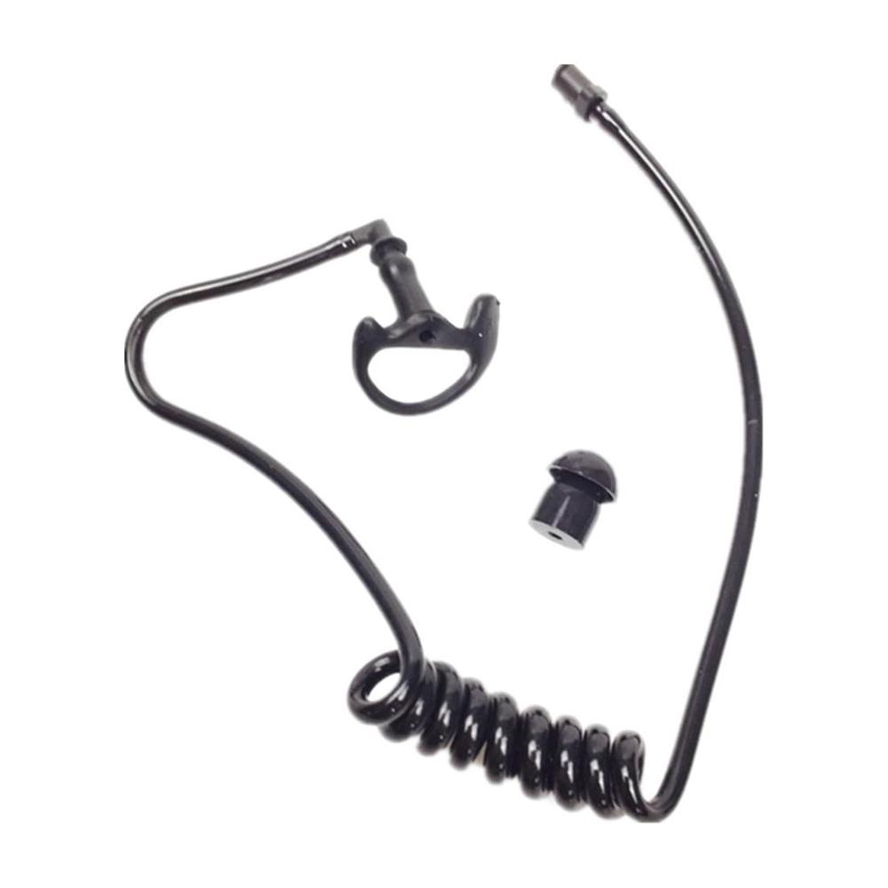 

New Black Accoustic Ear Tube+ Black Medium Earmold For Radio Earpiece