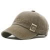 Canvas Baseball Cap Men's Short-Brimmed Cap Spring Summer Outdoor Sunscreen Sun Hat