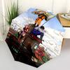1 PC Automatic Folding Umbrella - Naruto Team Adventure Pattern Portable Foldable Design With 8 Ribs Christmas Birthday Gifts