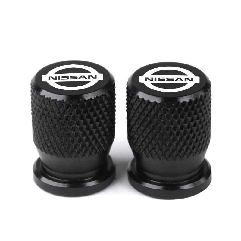 4pcs Car Wheel Tire Valve Caps Aluminum Airtight Covers Badge Emblem for Nissan X-trail Qashqai Note Juke Patrol accessories jbzm1