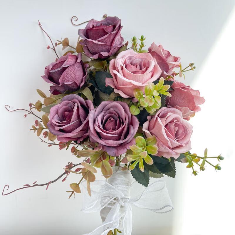 HANDUNYOU Artificial European Rose Bouquet