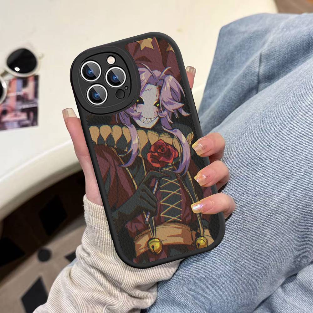 Anime The Freak Circus Pierrot Leather Phone Case For IPhone 16 15 14 13 12 11 Pro Max Plus Shockproof Cover