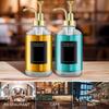 2Pcs Coffee Syrup Dispenser Set with Labels Funnel 500ml Reusable Glass Bottle Dispenser Clear Coffee Syrup Bottle BPA-free