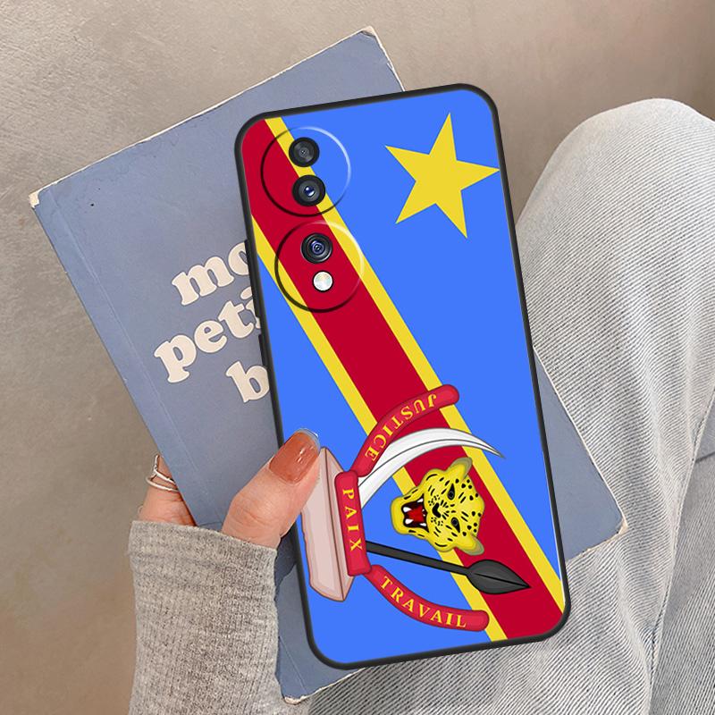 

Congo Democratic Republic Flag Case For Honor Magic 5 6 7 8 Pro Cover For Honor 200 400 Lite 50 70 90 X8a X8b X9a X9b X9c Honor X8a