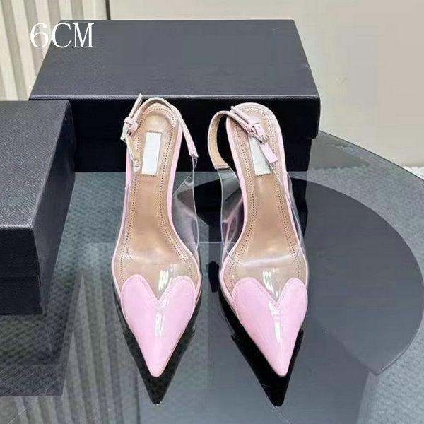 Summer 2025 New French Toe Cap, Pointed Toe, Transparent Pvc Fashion, Red High Heels