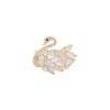 Luxurious Crystal Swan Brooch, Women's Summer Anti-glare Clasp, Exquisite Brooch, Creative Pin and Collar Pin
