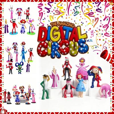 6-12 Stuks/Set The Amazing Digital Circus Anime Figuur Ragatha/Jax/Pomni Actiefiguur PVC Verzameling Decoratie Model Poppen Speelgoed