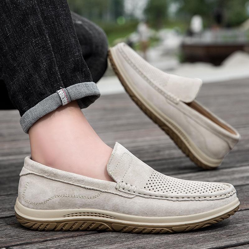 Foreign Trade Hot Spring and Autumn New Hand-sewn Men's Shoes Outdoor Fashion Casual Doudou Shoes