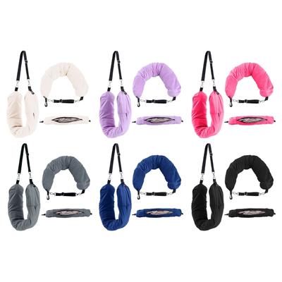 Stuffable Neck Pillow Fillable Travel Pillow Storage Bag with Clothes Packable Clothing Travel Neck Pillow Case Cover