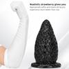 Black PVC Oversized Dildo Butt Plug Fisting Anal Dilator Masturbator Realistic Penis Sex Toys Strap on Cock BDSM