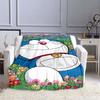 This 3D Printed Doraemon Cartoon Blanket Is a Warm and Comfortable Flannel Blanket Suitable for Bedrooms, Sofas, Beds, Chairs,