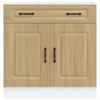 Kalmar Kitchen Base Cabinet In Sonoma Oak Melamine Faced Particleboard