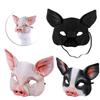 Dierenmasker 3D Realistisch Halve Gezicht Masker Halloween Carnaval Maskerade Verjaardagsfeest Spel Cosplay Kostuum Accessoires Rekwisieten
