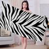 Dalmatiner Kuh Zebra Textur Badetuch Mikrofaser Weich Wasserabsorbierend Atmungsaktiv Für Mädchen Kinder Dekorative Cartoon Strandtuch