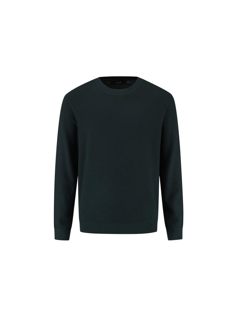 AND Z Men'S Machine Washable Knit Round Neck Long Sleeve T-Shirt_Blg1Er1001