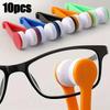 10pcs Fun Creative Multifunctional Glasses Cleaning Rub Eyeglass Sunglasses Spectacles Microfiber Cleaning Brushes Wiping Tools