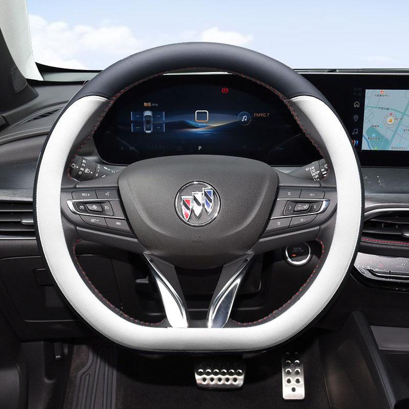 Buick Regal, LaCrosse, Verano, GL6, Envision, GL8 Leather Steering Wheel Cover - All Seasons