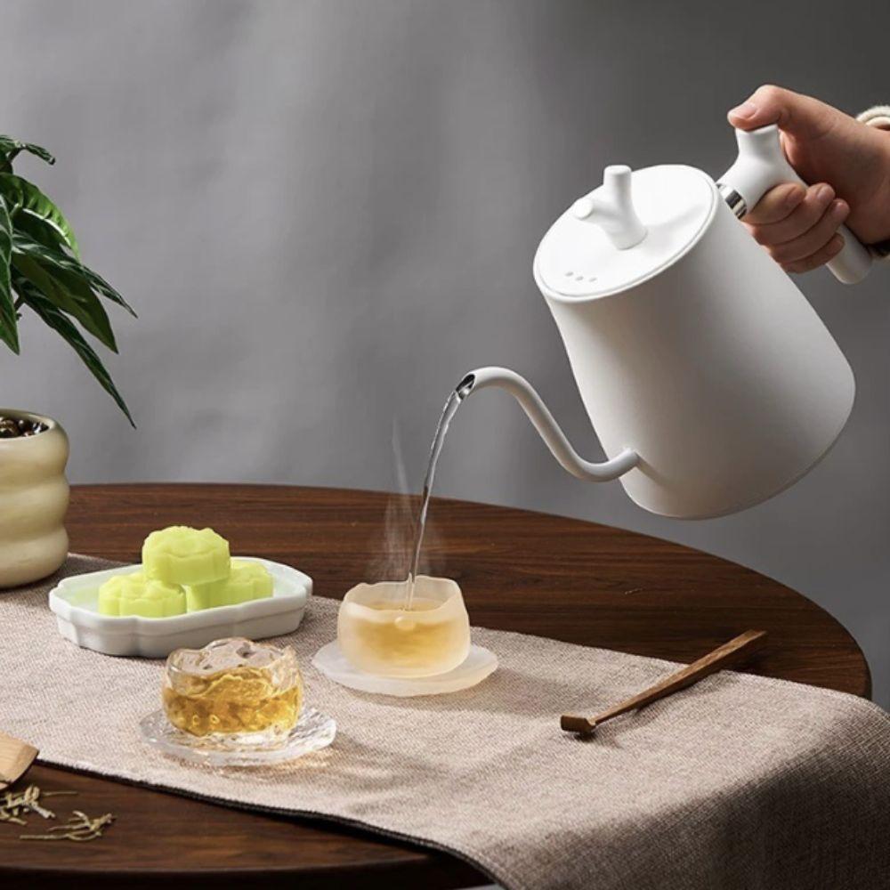 Stainless Steel Heating Water Kettle 1000ML Coffee Pour-Over Kettle Electric Water Pot Office
