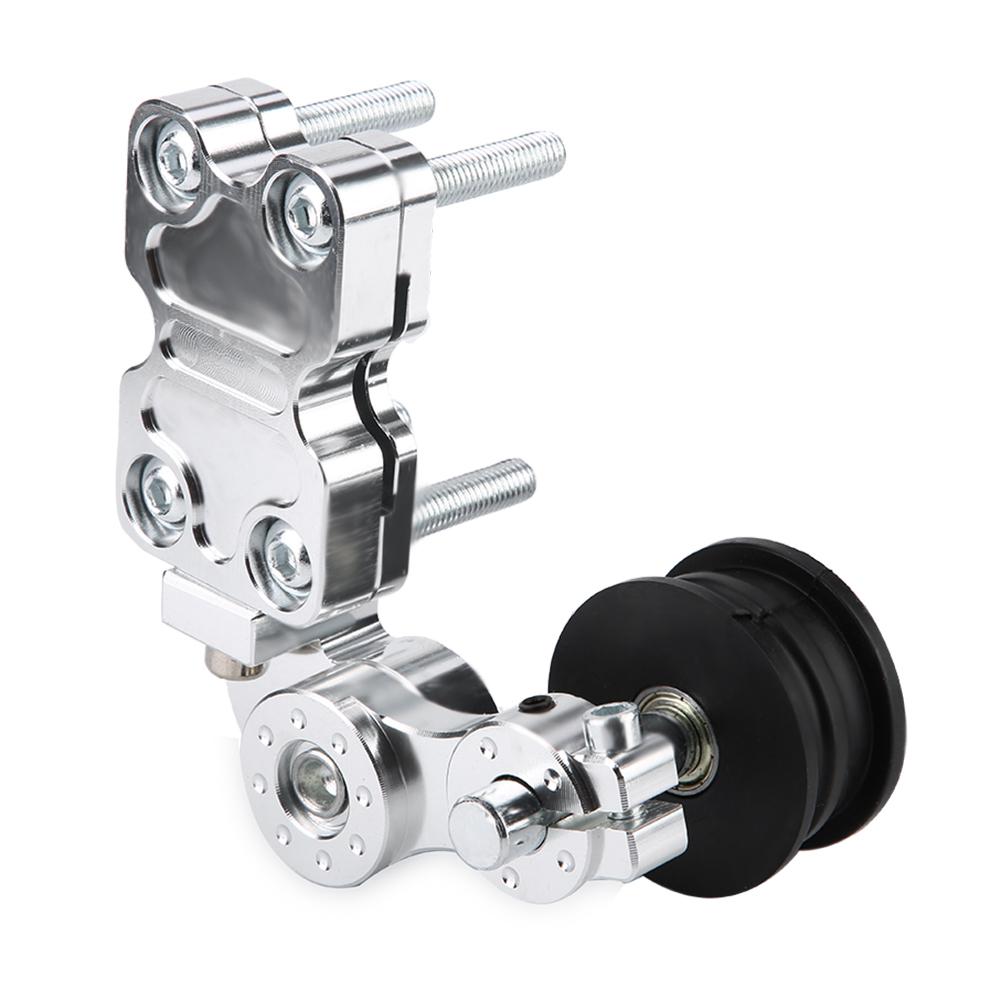 Motorcycle Aluminum Chain Tensioner Bolt Auto Adjuster on Roller Tool Black