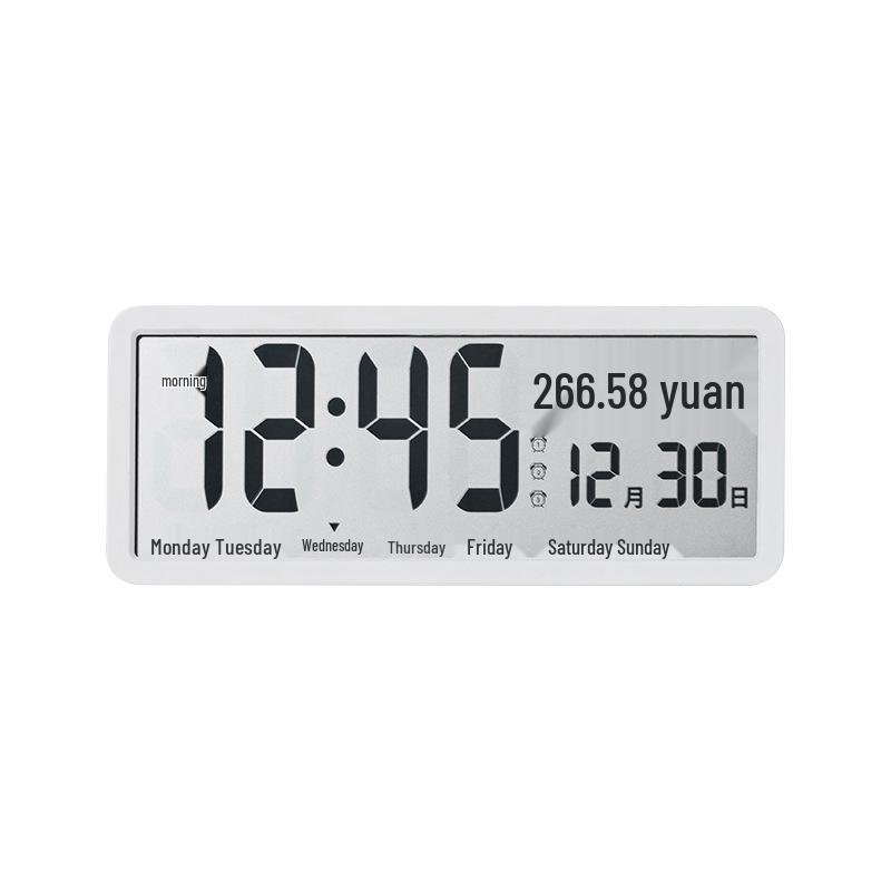 INS Large Screen Wall or Freestanding Clock with Temperature & Humidity Display YD106
