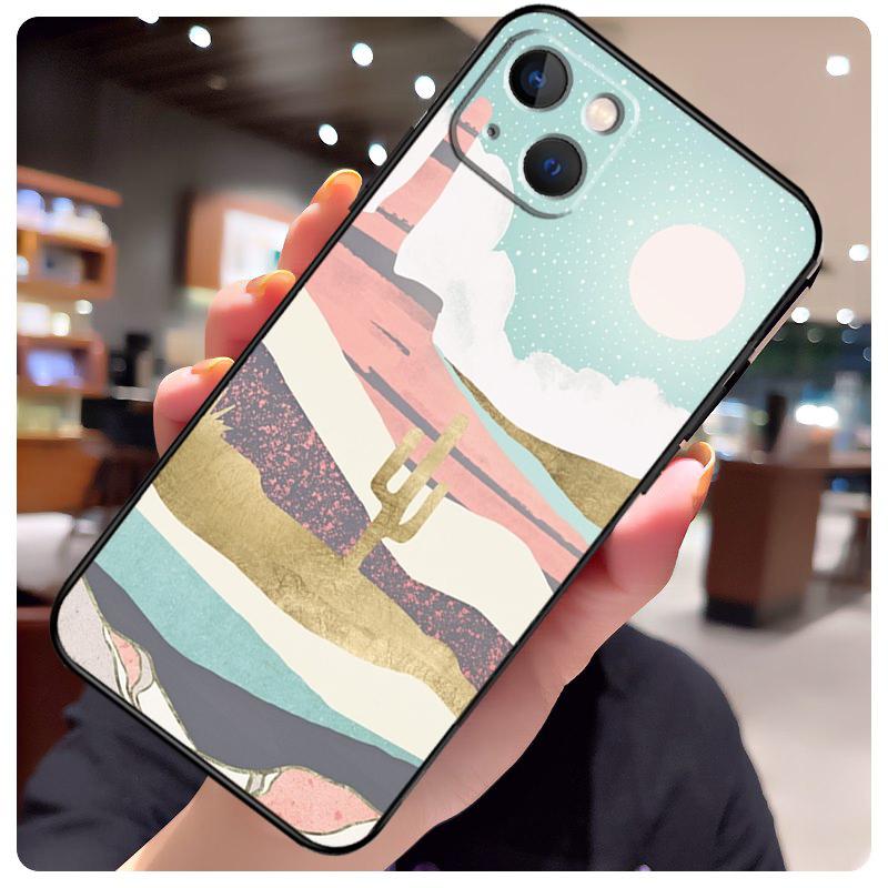 Plant Cactus Case For iPhone 16 12 13 11 14 15 Pro Max Plus X XR XS 13 12 Mini Back Cover Capa