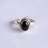 Oval Black Onyx Ring, Natural Onyx Ring, Gift for Her, Handmade 925 Sterling Silver Ring, Black Onyx Designer Ring, December Birthstone Ring