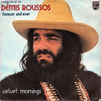 7-palcová platňa DEMIS ROUSSOS - Velvet Mornings 6009331 Philips 1973 Španielsko Pop Použitá