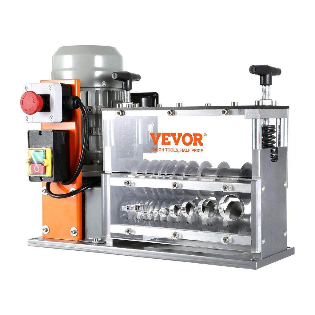 Automatic Wire Stripping Machine, 0.06''-1.57'' Electric Motorized Cable Stripper, 750 W, 98 Ft/min Wire Peeler with Visible Stripping Depth