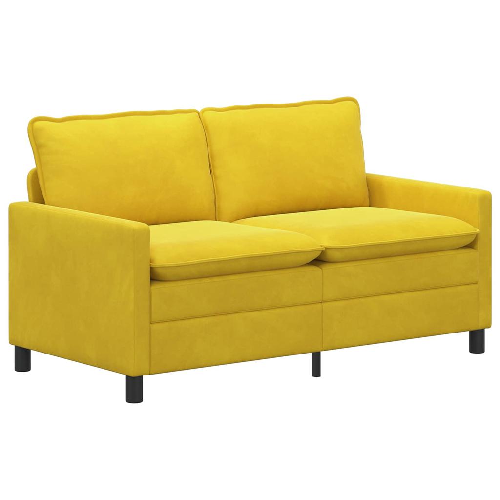 Yellow Sofa 156 x 81 x 87.5 cm Velvet