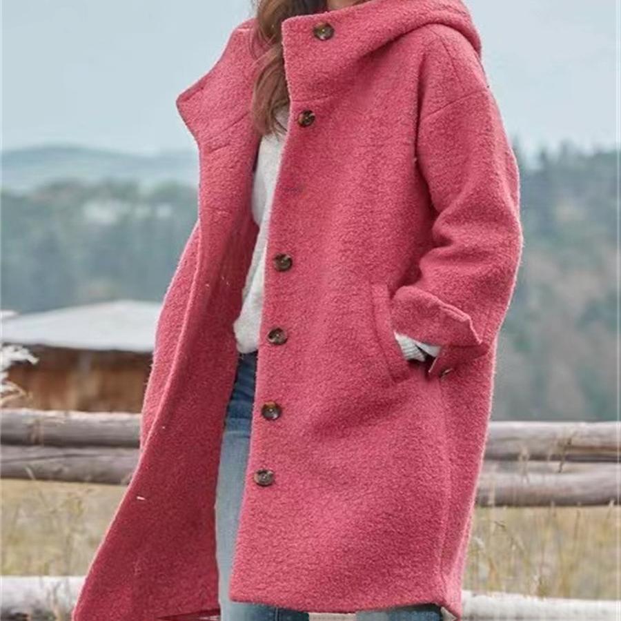 

Casual Autumn Street Style Windbreaker Long Sleeve Winter Loose Fit Women s Coat Wholesale XL червоний