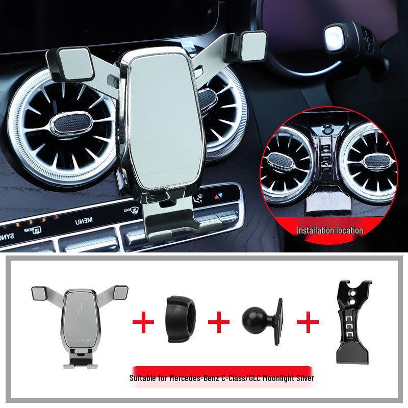 Držák na telefon do auta Mercedes-Benz Třídy C/GLC s bezdrátovým nabíjením (Modely 2015-2022)