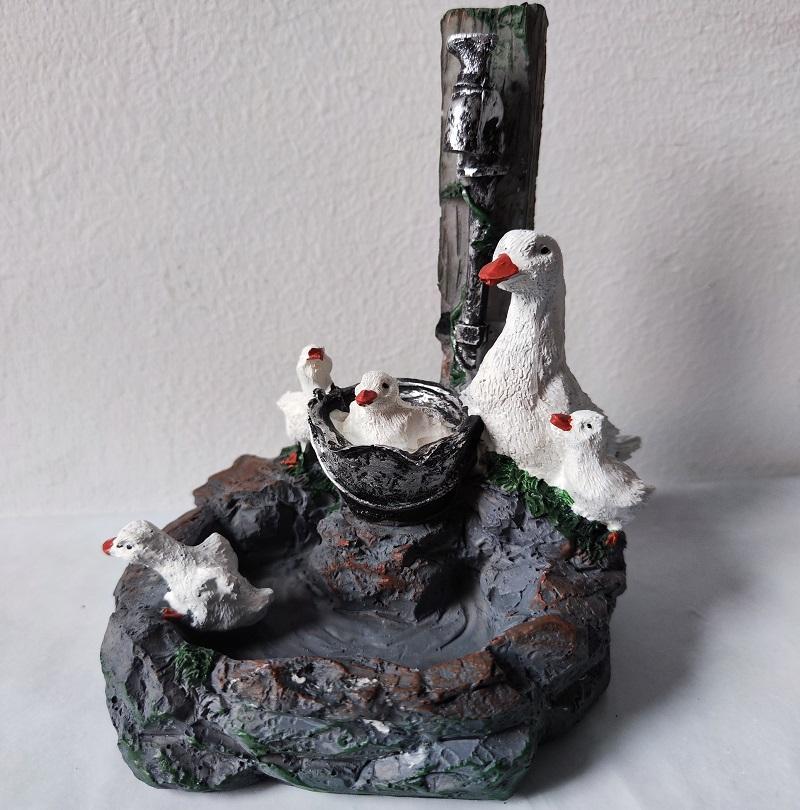 Sincap Ördek Heykel Bahçe Bahçe Ev Dekorasyonu Reçine Dekorasyon Havuz Çeşme Manzara Heykel Orman Bahçe Dekorasyonu